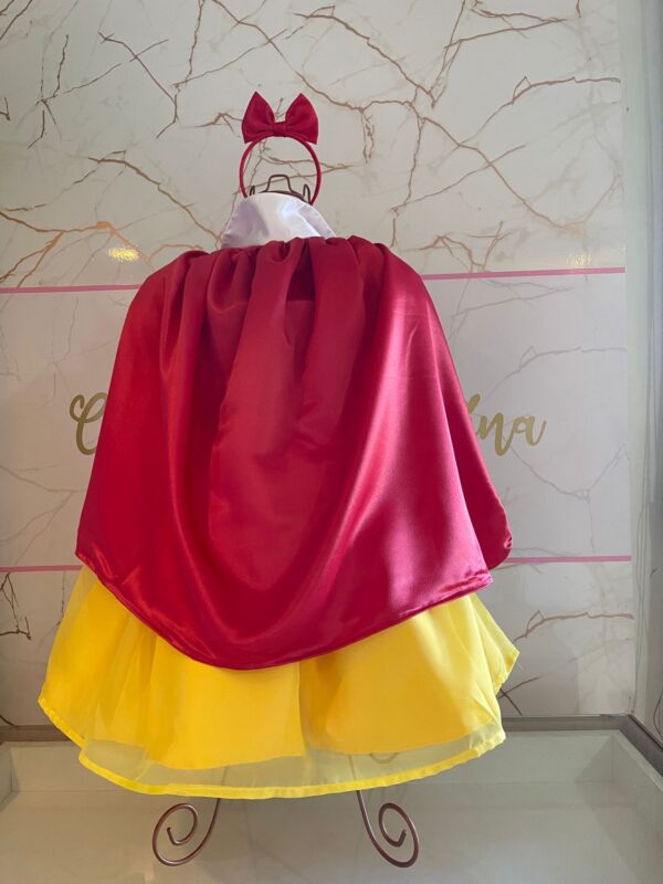 Vestido Longo de Luxo Branca de Neve - Image 4